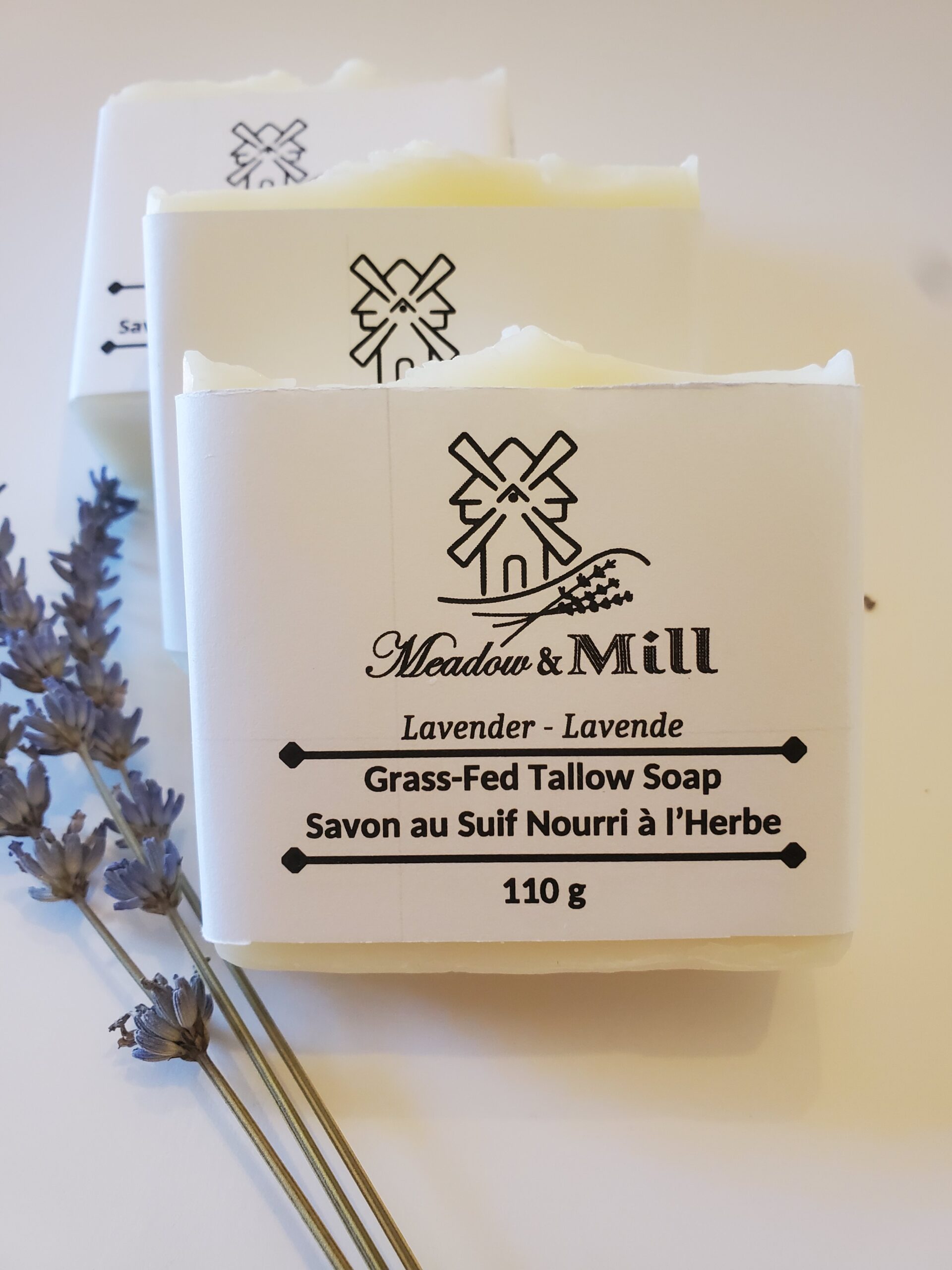 Grass-Fed Tallow Soap - Lavender - Image 2