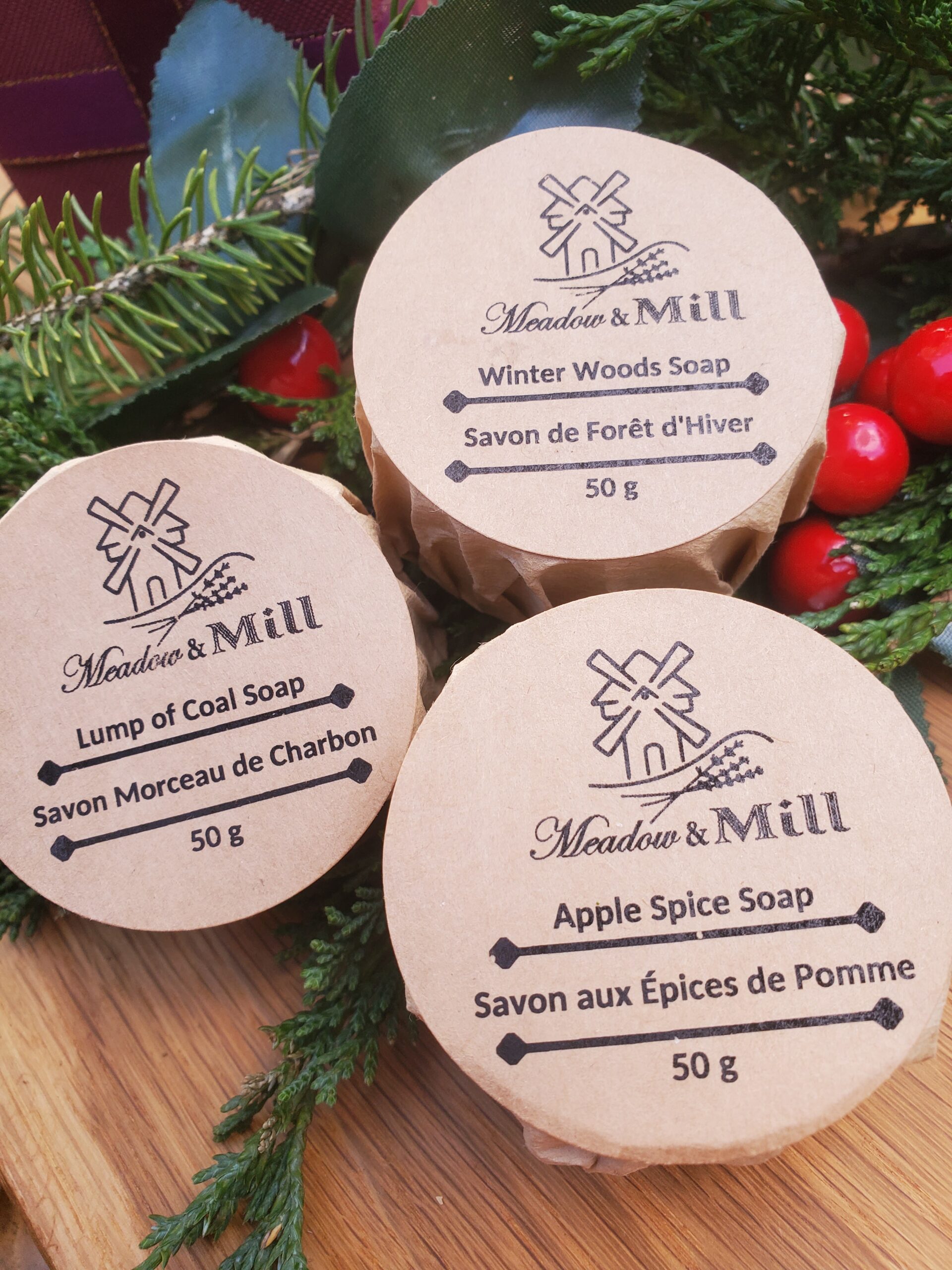 Christmas Mini Soaps Set
