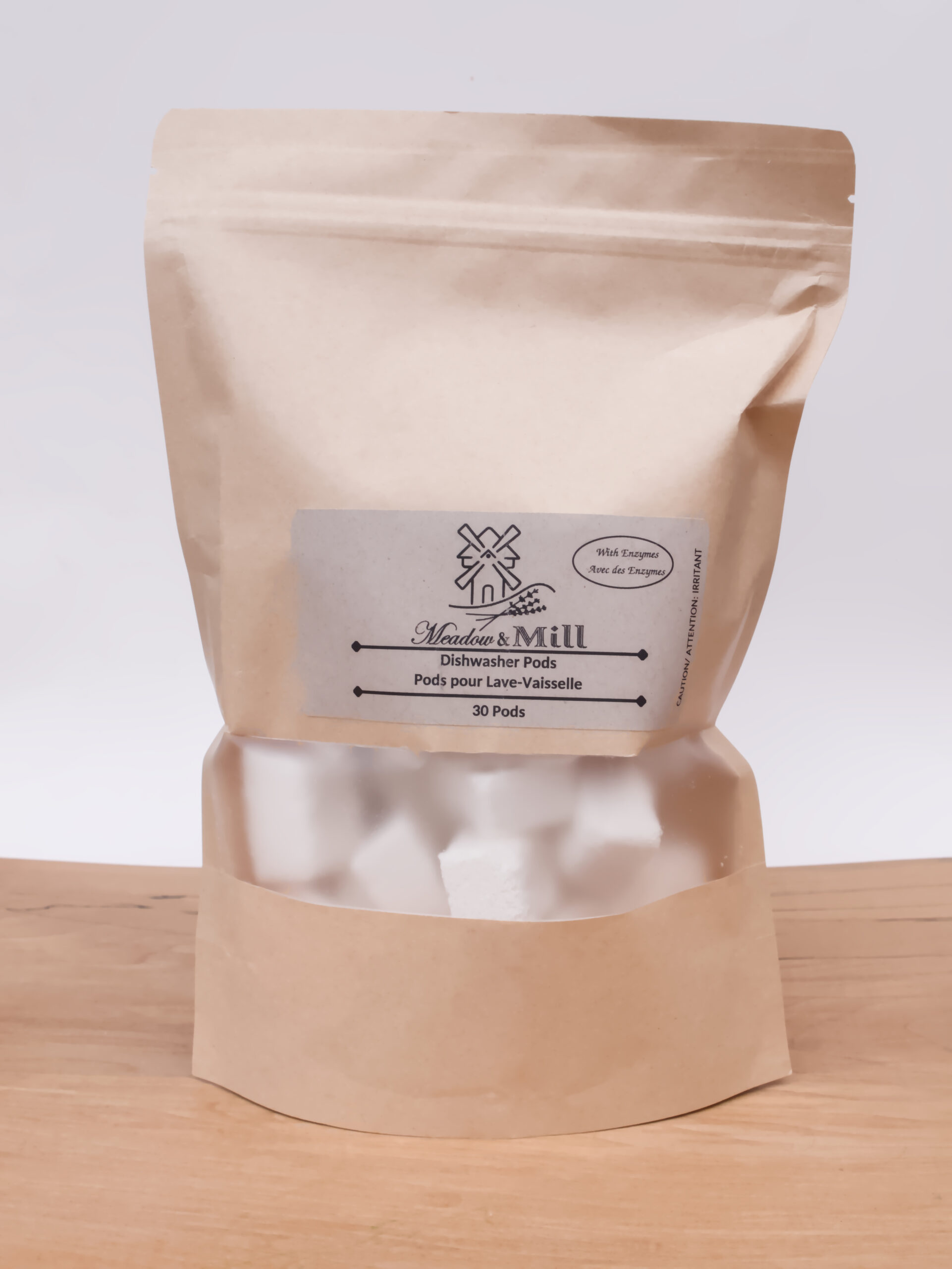 Natural Dishwasher Pods with Enzymes