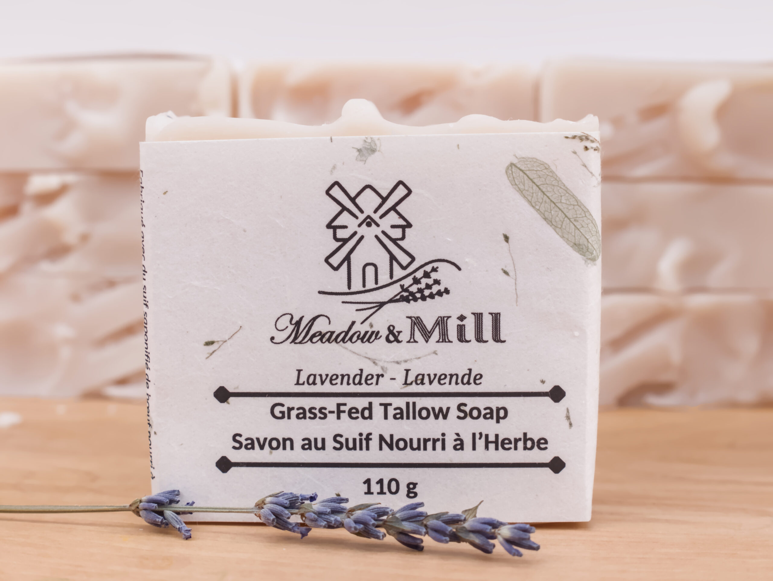Grass-Fed Tallow Soap - Lavender - Image 2